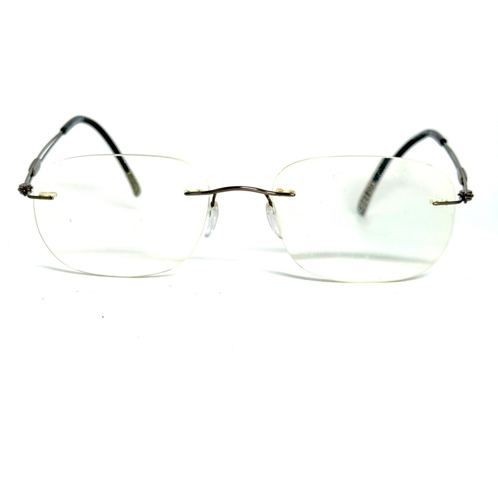 Silhouette Rimless Eyeglasses Frame 5227 40 6052 140 Made in Austria Silver